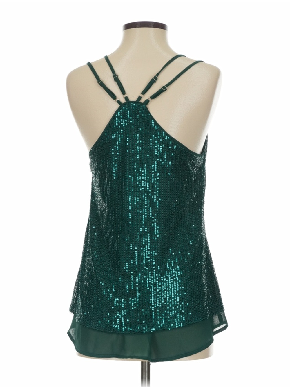 Grace Karin Emerald Green Sequin Camisole - Picture 4 of 4